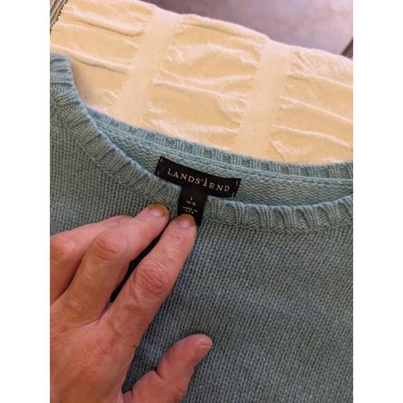 Lands' End Women's Pullover Sweater Size Large Light Blue - Picture 1 of 3